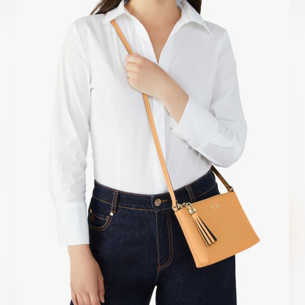 Kate Spade Ivy Street Amy Crossbody Bag Purse Tiramisu Mousse - Picture 3 of 16